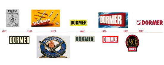 Dormer_logo_through_years.jpg