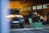 Existing defense platforms can be opened up to new digital vehicle functions and gradually modernized through a retrofittable drive-by-wire architecture.