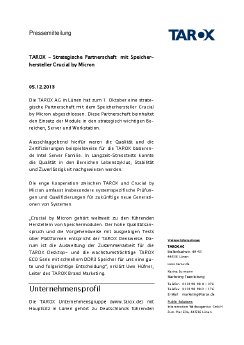 TAROX - Strategische Partnerschaft mit Speicherhersteller Crucial by Micron.pdf