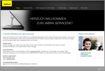 GN Netcom vereinfacht Reparaturservice für Partner: Garantieprüfung und Rücksendung bequem per Internet abwickeln