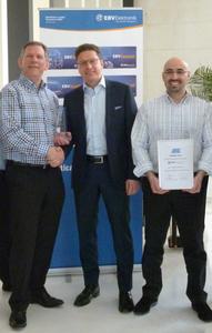 f.r.t.l. Rudy Van Parijs (EBV), Peter Jeutter (Atmel), Karim Khebere (EBV)