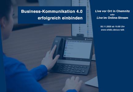 Wir begrüßen sie herzlich zum UCC-Talk am 5. November - live in Chemnitz oder im Stream.