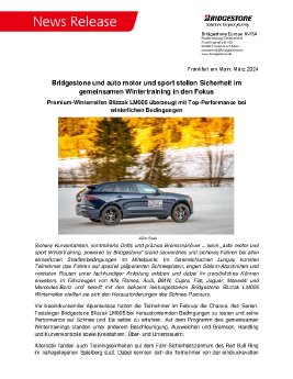 Bridgestone und auto motor und sport stellen Sicherheit im gemeinsamen Wintertraining in den Fok.pdf