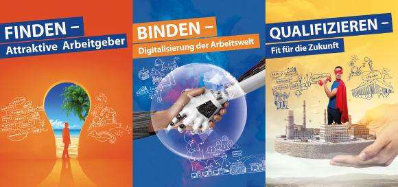 FINDEN | BINDEN | QUALIFIZIEREN: Die Vorhabenschwerpunkte des Basisvorhabens Arbeitswelt 4.0