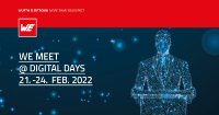 WE meet @ digital days vom 21. bis 24.Februar 2022 – vier Tage gefüllt mit geballtemKnow-how des Elektronikspezialisten Würth Elektronik, Bildquelle: Würth Elektronik
