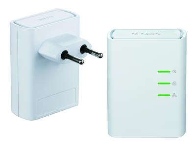 D-Link PowerLine AV 500 HD Mini Starter Kit (DHP-509AV) - Frontansicht