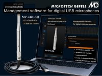 The MV 240 USB combines proven microphone technology with modern digital signal processing. The system offers: 
• Direct USB connection for quick integration into PC-based measurement environments • High-precision ½