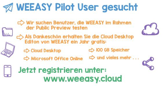WEEASY Pilot-User gesucht