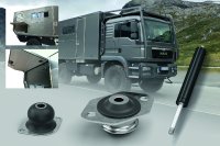 Konstrukteure können durch intelligentes Nach- oder Umrüsten bestehende Großfahrzeuge effizient und nachhaltig durch Industriegasfedern und Schwingungsdämpfer von ACE optimieren / Bildnachweis: ACE Stoßdämpfer GmbH