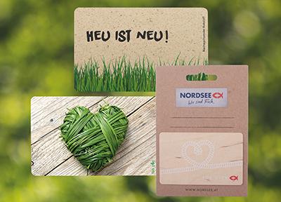 Ob Bio-PVC, Holz oder Gras - die umweltfreundlichen Alternativen zu herkömmlichen Plastikkarten sind vielfältig