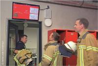 Das Wachen- und Alarmdisplay secur.CIS //WAD in der Feuerwache Esslingen