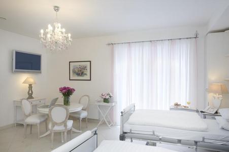 The clinic's luxury accommodation