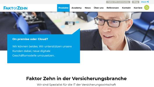 Homepage Faktor Zehn