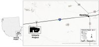 Abbildung 1. Lageplan des Wolfram-Molybdän-Projekts Victorio im Südwesten von New Mexico