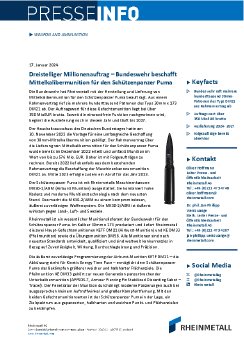 2024-01-17 Rheinmetall gewinnt Großauftrag über 30mm-Munition für den Puma.pdf