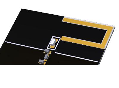LoRa-Chip-Antenne Vega auf PCP montiert