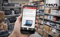 Inventarisierung von IT-Geräten per Smartphone: Digitale Erfassung direkt im firmeneigenen Lager.
