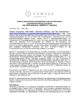 09032021_DE_EnWave Signs License with Illinois Cannabis Company[1] DE.pdf