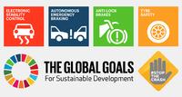 Icons Stop the Crash and Global Goals