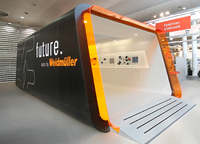 'future. made by Weidmüller'. Ideas for the future of automation - presented in a walk-in module at Weidmüller's trade fair stand