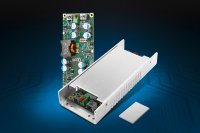 With the PSZ-1111 aluminium housing set, the 300 W DC/DC converter DC300WS becomes a ready-to-install complete solution for fanless power supply in industrial and mobile applications – available from stock.