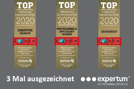 expertum ist top personaldienstleister 2020