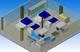 Printing-plate-processing line on very limited space