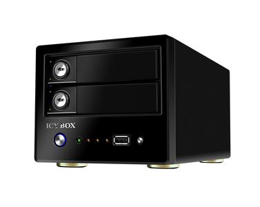 ICY BOX IB-NAS6220 - multi-media station for two 3.5" HDDs