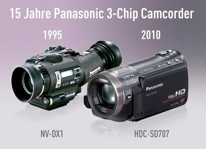 Panasonic feiert 15 Jahre 3-Chip Camcorder