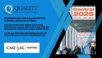 Quality Services & Wissen GmbH und CAQ AG auf der Control 2025:
Neueste Lösungen für die Qualitätssicherung
Quality Services & Wissen GmbH und CAQ AG auf der Control 2025:
Neueste Lösungen für die Qualitätssicherung