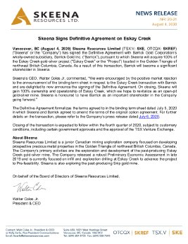 04082020_EN_SKE Signs Definitive Agreement on Eskay Creek.pdf