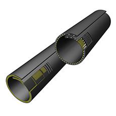 With an external diameter of up to 900 mm, the new MegaPipes double the flow rate of conventional closed-trough belts and enable transportation directly after the primary crusher. They are available as textile belts or steel cord belts. Photo: ContiTech