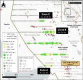 Abbildung 1: Geochemie des Geschiebemergels mit Multi-Element-Anomalien auf dem Zielgebiet Korpisalo