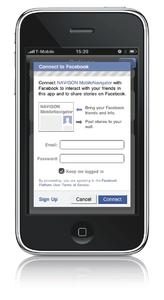 MobileNavigator iPhone Facebook