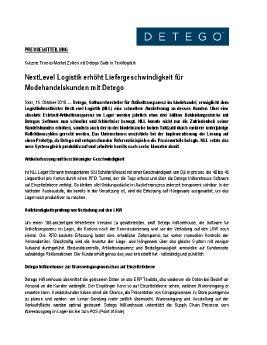 2015-10-15 PM NextLevel Logistik erhöht Liefergeschwindigkeit für Modeha....pdf
