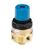 Regeln den Druck in Prozesswasserleitungen: Die leichten, kompakten und sehr robusten Druckregler der Serie WR110 von SMC. In Verbindung mit den Siebfiltern der Serie WF300 entstehen sehr kompakte Baueinheiten mit Doppelfunktion