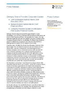 Dentsply Sirona_PR_ Dentsply Sirona provides Corporate Update_220419.pdf