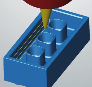 5-Achs-tangentiales Ebenenschlichten für ein hocheffizientes Schlichten mit modernen konischen Tonnenfräsern (Bildquelle: OPEN MIND)