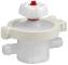 Single-use diaphragm valve with autoclavable manual actuator