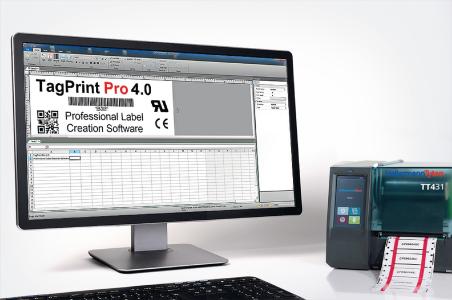 Mit der Etiketten-Software TagPrint Pro 4.0 ist es ein Leichtes, Etiketten, Markierer und Schläuche im Thermotransferdruck zu erstellen.