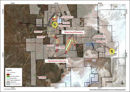 Figure 1: Plan view of HGO highlighting locations of active Baloo and Fairplay North mines