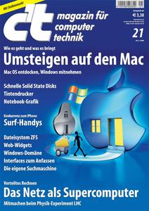 Das Titelbild der aktuellen c't-Ausgabe 21/2008
