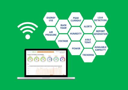 The wire-free monitoring solution allows data centre professionals to control all essential parameters in the data centre.