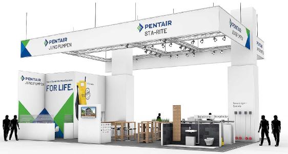 Abb. 1: In Halle 9.0 Stand D42 zeigt Pentair das aktuelle Produktportfolio. Foto: Pentair Jung Pumpen, Steinhagen