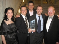 Es freuen sich über den Preis:aus dem Weltvorstand Kirsten Hirschmann,Kreissprecher 2008 Georg Schubert,Kreissprecher 2007 Hans Uwe Bechtel,Kreissprecher 2009 Frank Krapf,Landesvorstand Baden-Württemberg 2008 Kai Wieters