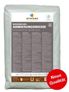 Neue Qualität: Mit verlängerter Offenzeit lässt die bewährte INTHERMO HFD-Armierungsmasse Verarbeitern beim Aufbringen mehr Zeit. Vor allem bei sommerlichen Temperaturen macht sich das angenehm bemerkbar. Foto: INTHERMO GmbH, Ober-Ramstadt, www.inthermo.de
