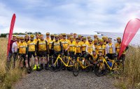 BELECTRIC empfängt die Charity-Radsportinitiative Team Rynkeby Berlin auf seinem Solarpark in Reddehausen. BELECTRIC empfängt die Charity-Radsportinitiative Team Rynkeby Berlin auf seinem Solarpark in Reddehausen.