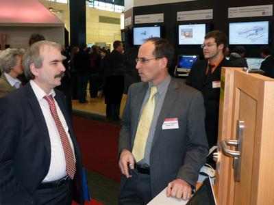 Martin Gorholt, Staatssekretär im Ministerium für Wissenschaft, Forschung und Kultur in Brandenburg, im Gespräch mit Elegate
