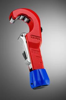 Der KNIPEX TubiX® Rohrabschneider schneidet schnell und zuverlässig Kupfer- Messing und Edelstahlrohre