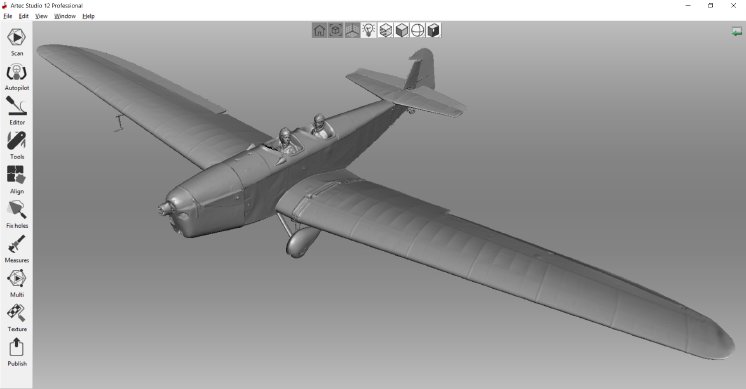 03_Artec 3D_3D Modell Flugzeug Klemm L25d VIIR LX-MA.jpg